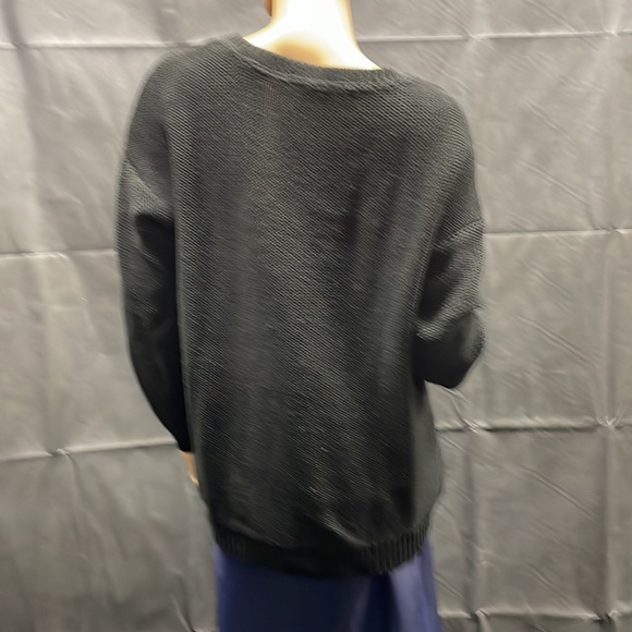 Forever 21 H & Star Oversized Pullover Black Sweater - Picture 4 of 7
